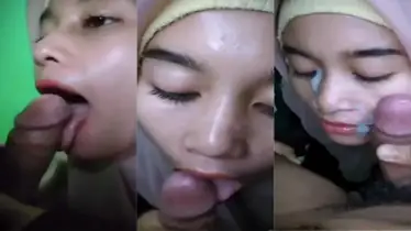 Hijab Binal Langsung Sepong Pacar Baru Tanpa Ragu